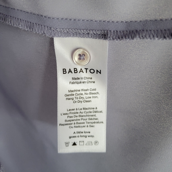BABATON new purple flowy bow shirt - Picture 8 of 10